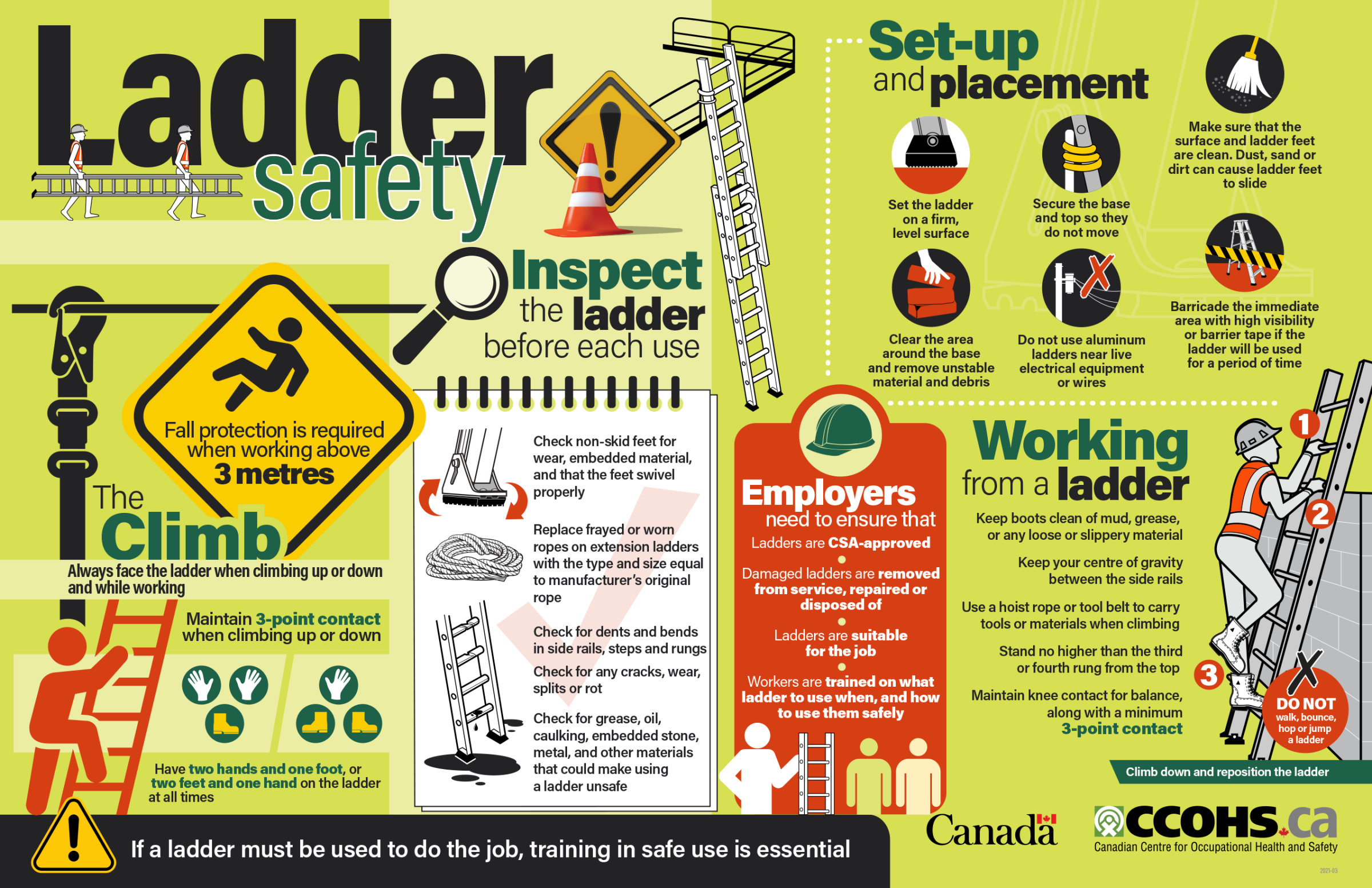 Ladder Safety Print